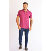 POLO RESERVA MASC PIQUET CLASSICA FUCSIA FUCSIA